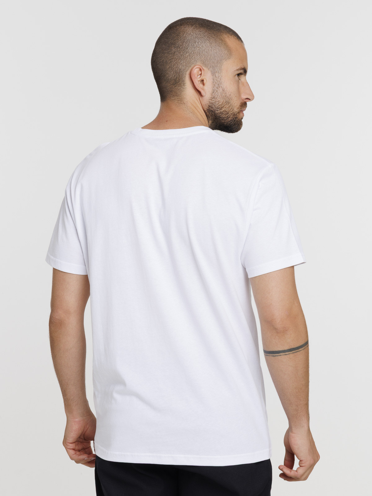 Tee-shirt imprimé moto blanc homme Tee-shirt imprimé moto blanc homme