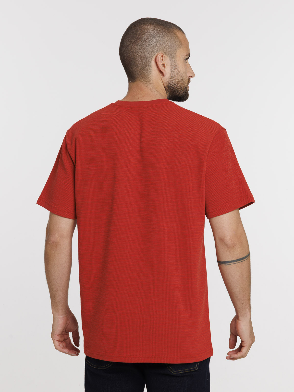 Tee-shirt uni col rond homme