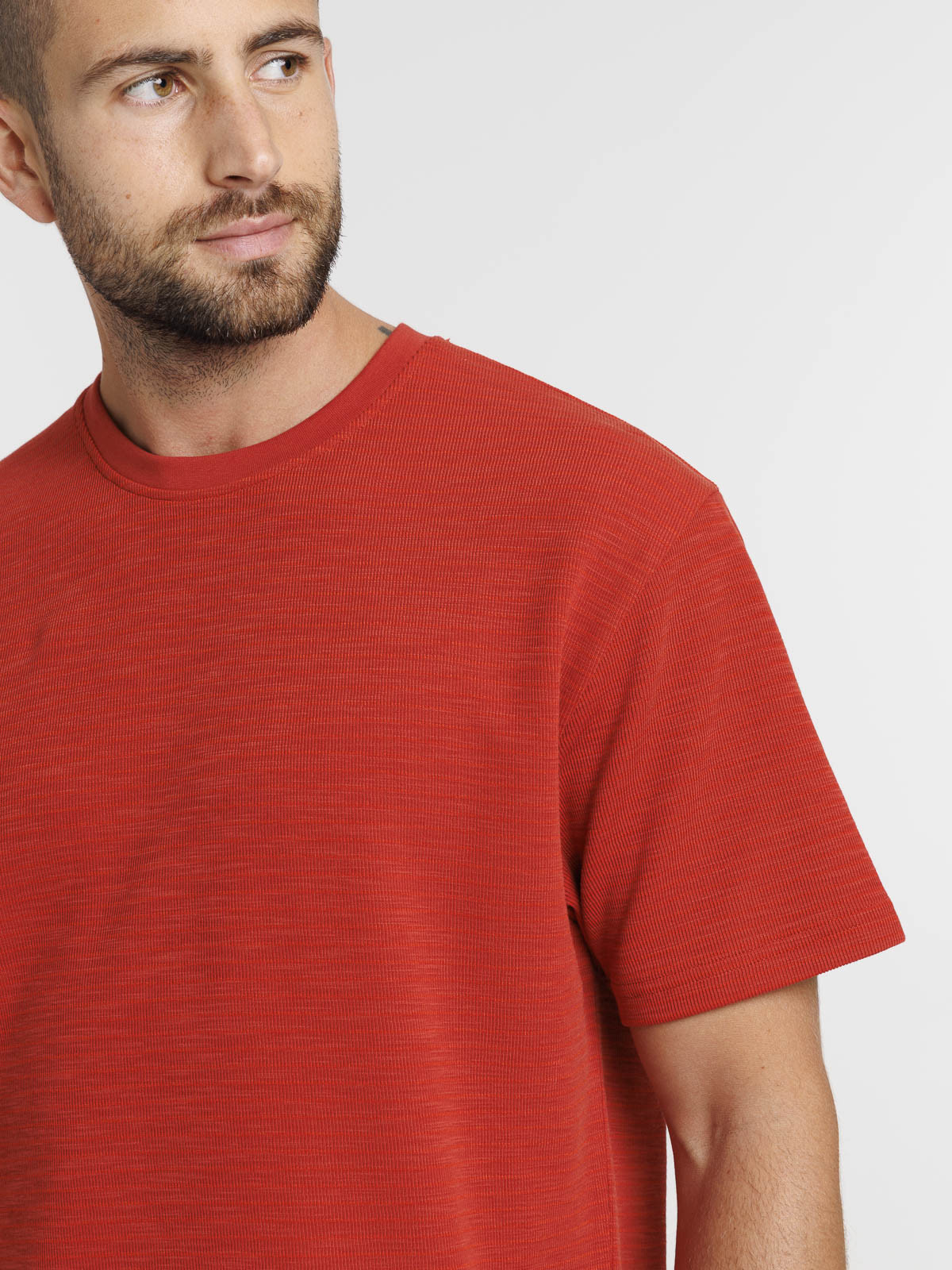 Tee-shirt uni col rond homme