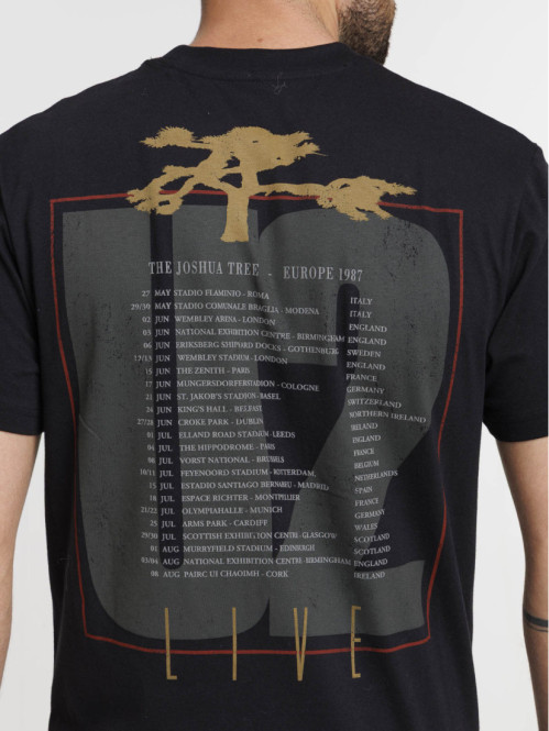 T-shirt U2 imprimé noir homme T-shirt U2 imprimé noir homme