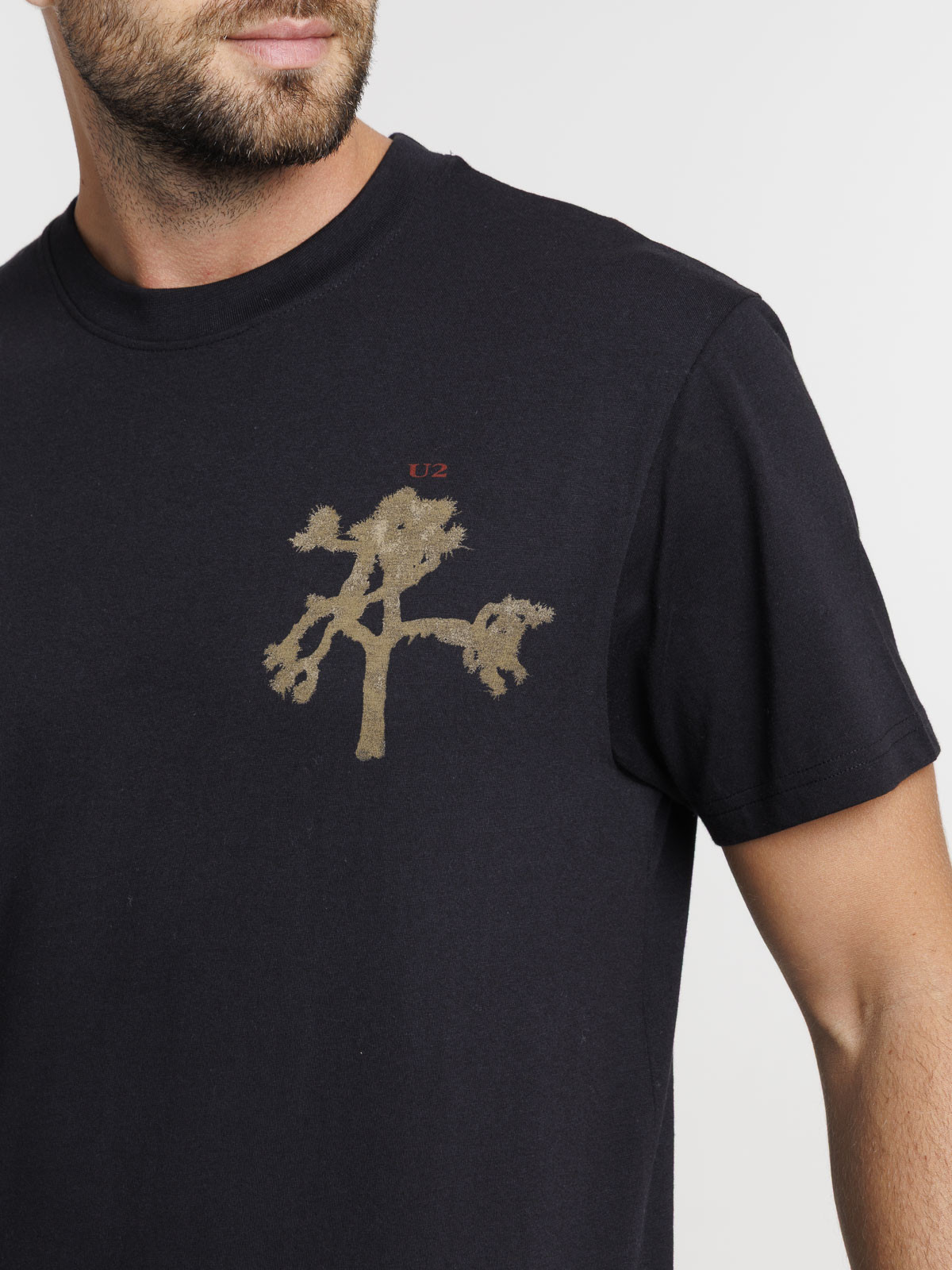 T-shirt U2 imprimé noir homme T-shirt U2 imprimé noir homme
