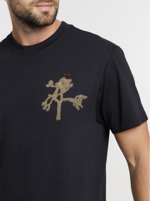 T-shirt U2 imprimé noir homme T-shirt U2 imprimé noir homme
