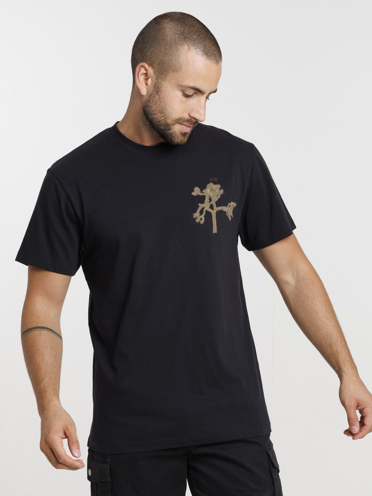 T-shirt U2 imprimé noir homme T-shirt U2 imprimé noir homme