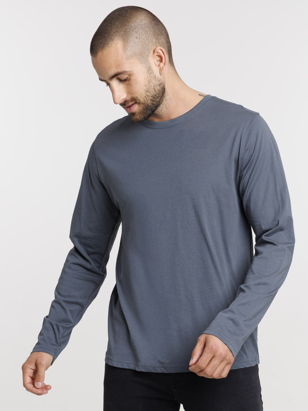 T-shirt uni manches longues homme T-shirt uni manches longues homme