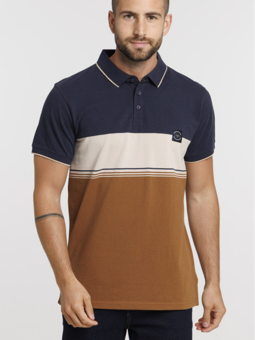 Polo 100% coton tricolore...
