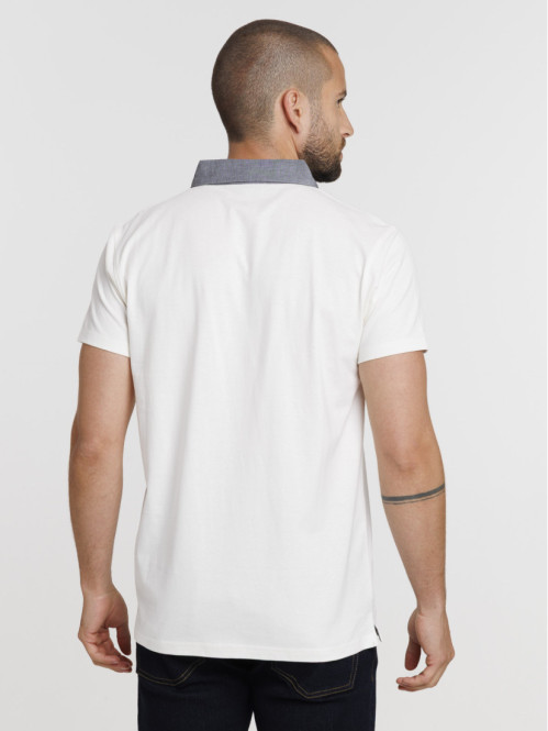 Polo col contrasté homme