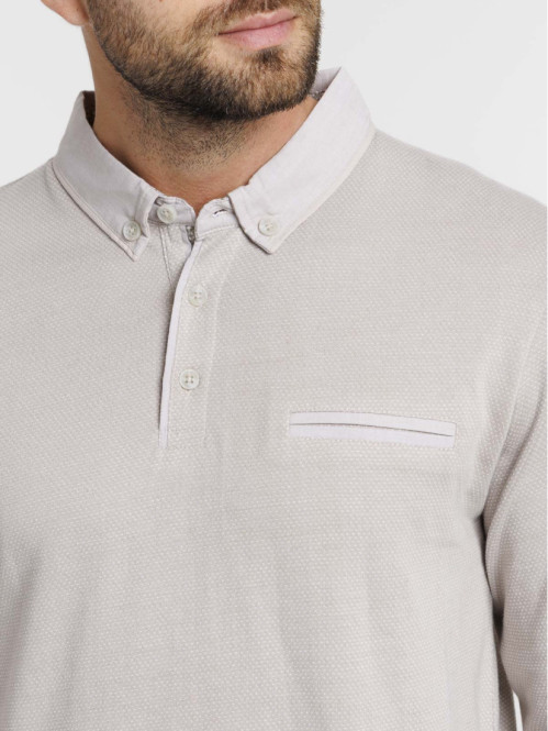 Polo manches longues 100%...