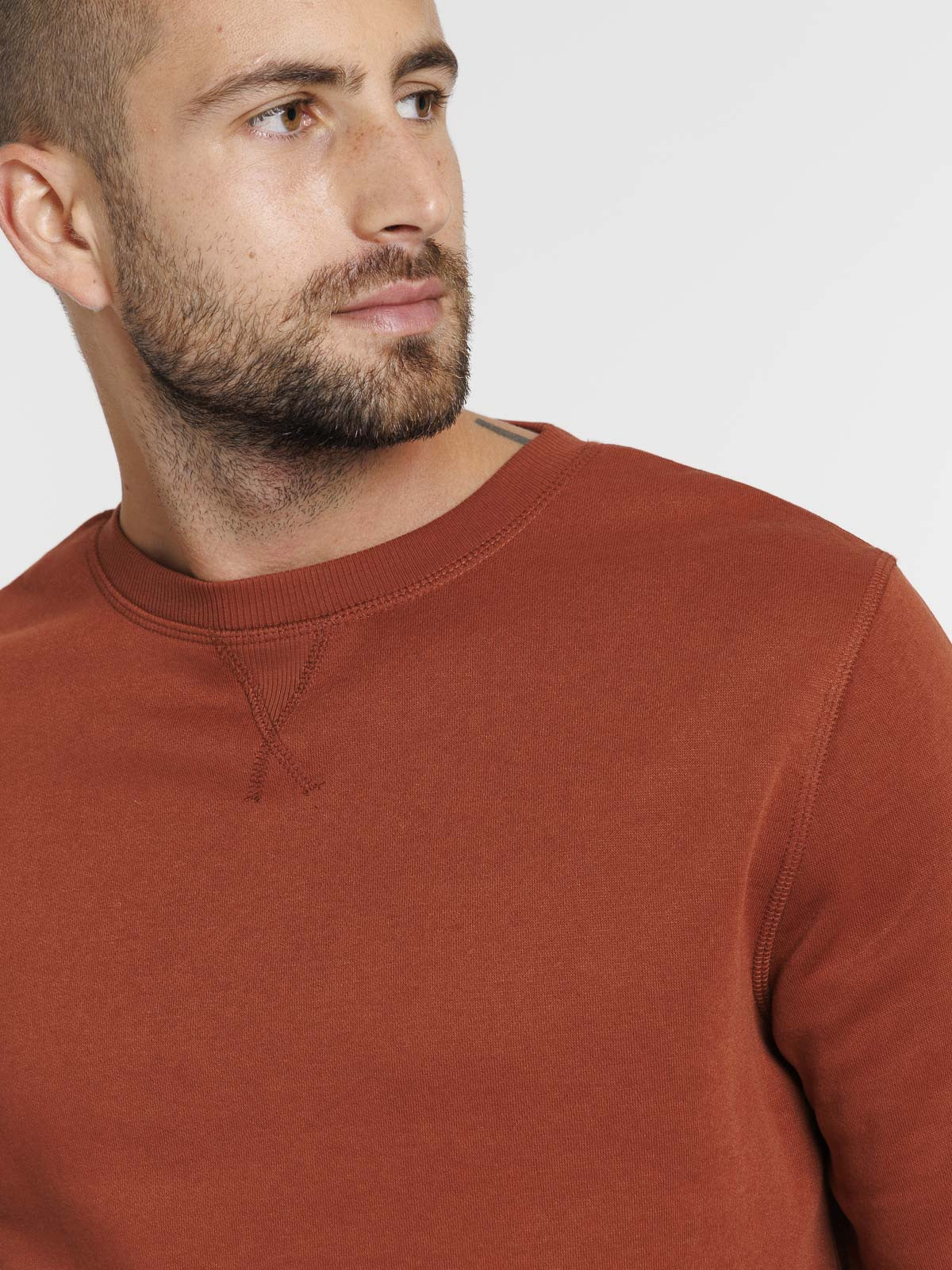 Sweat uni basique sequoïa homme Sweat uni basique sequoïa homme