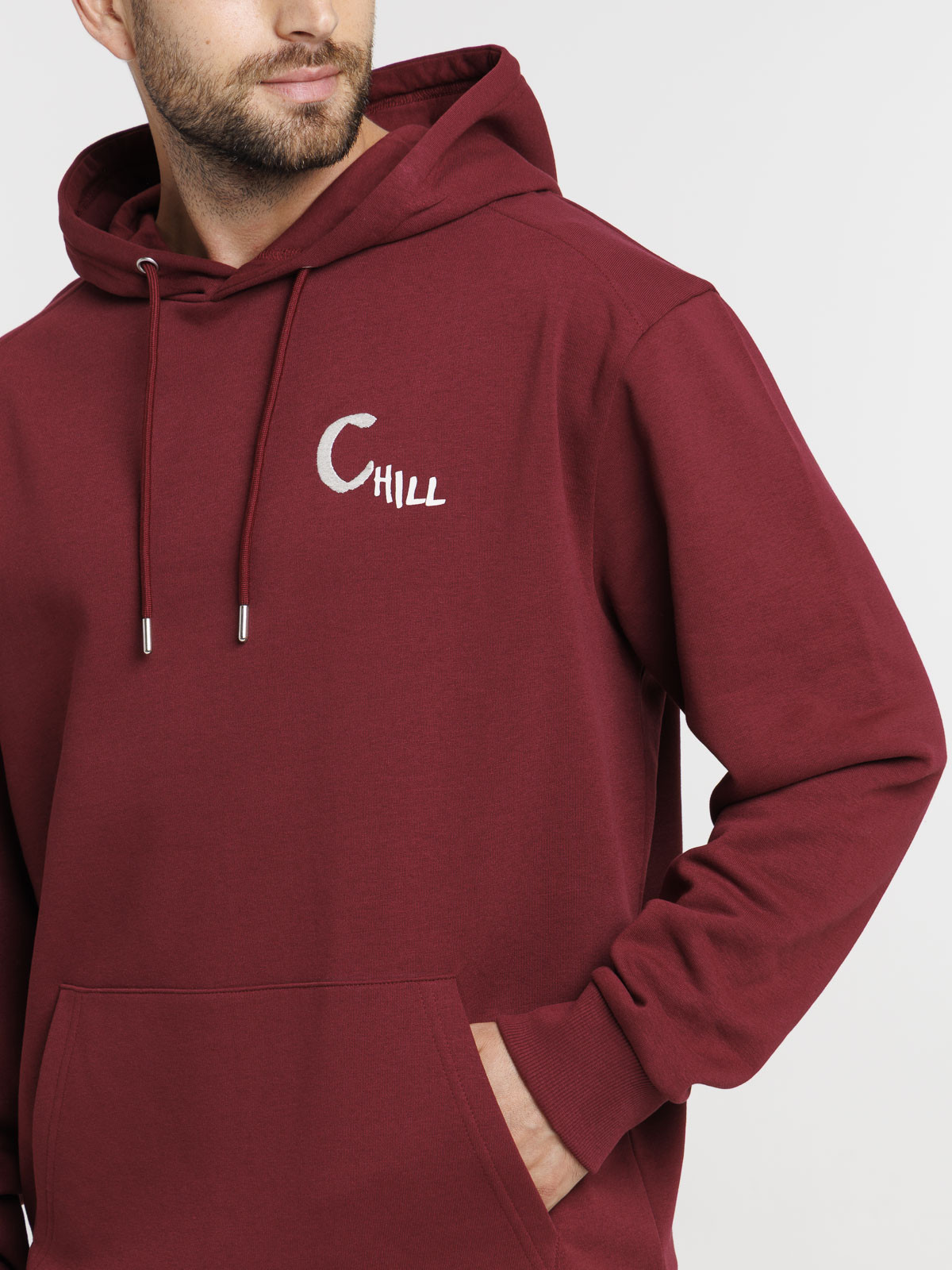 Sweat à capuche motif dos homme