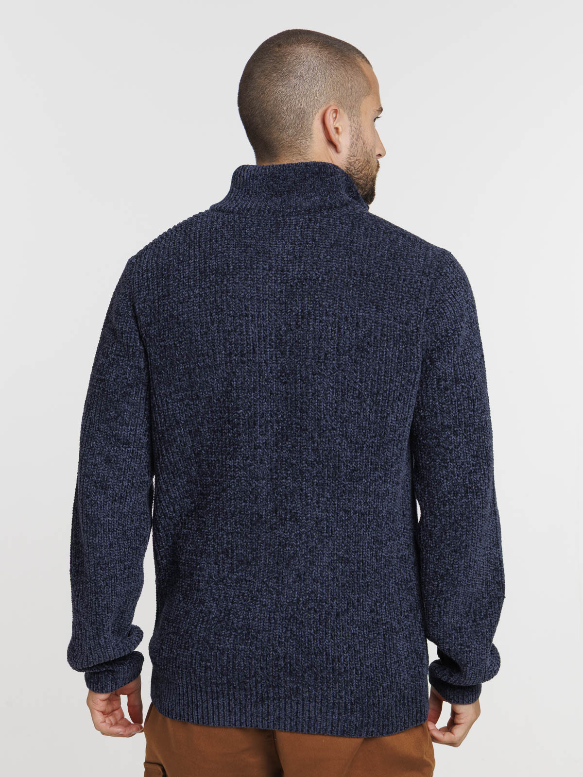 Pull col montant zippé homme Pull col montant zippé homme