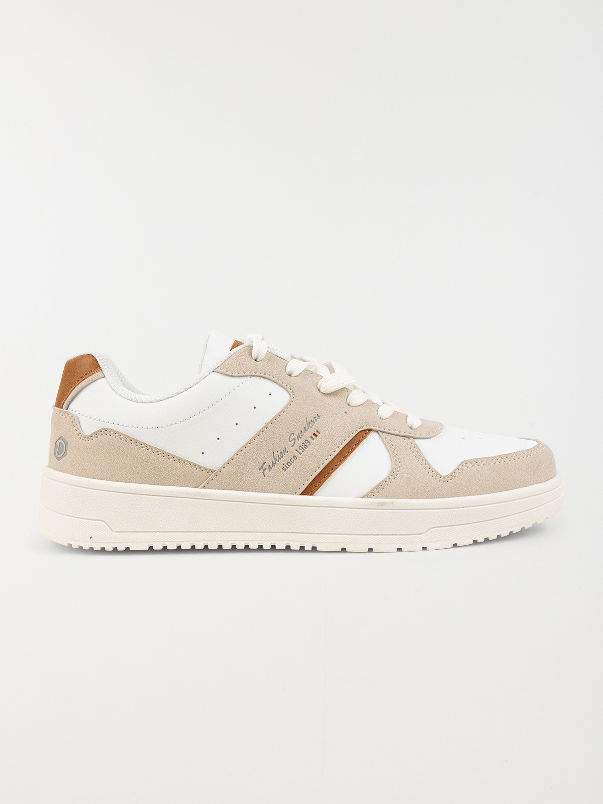 Baskets lacets blanches homme (41-46)