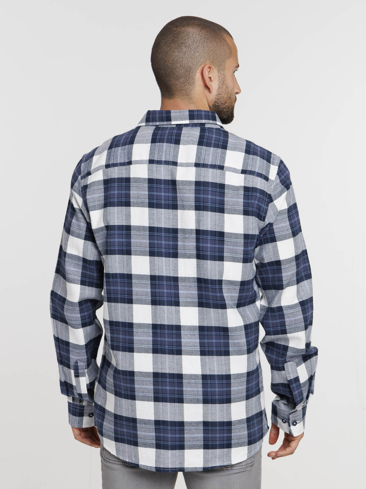 Chemise à carreaux homme