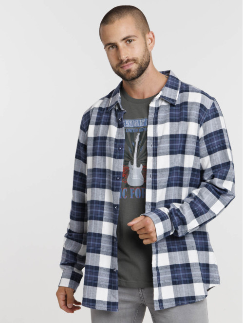Chemise à carreaux homme