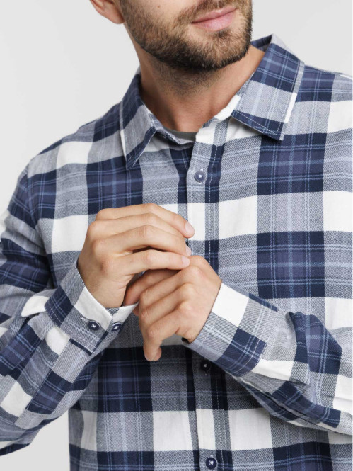 Chemise à carreaux homme