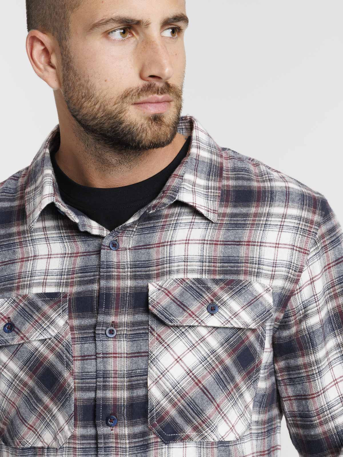 Chemise à carreaux homme