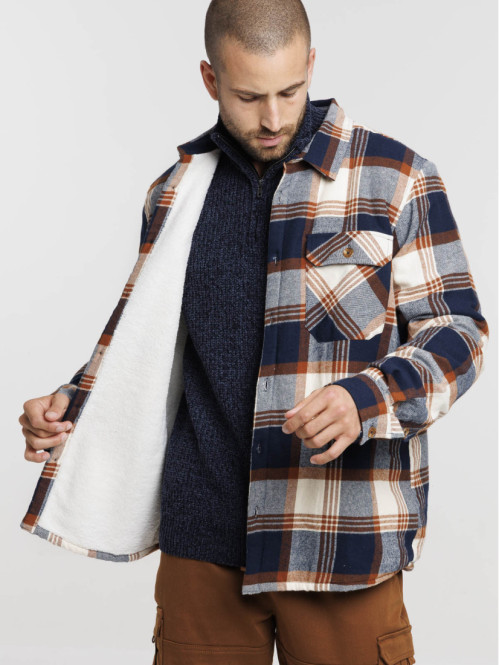 Surchemise à carreaux homme