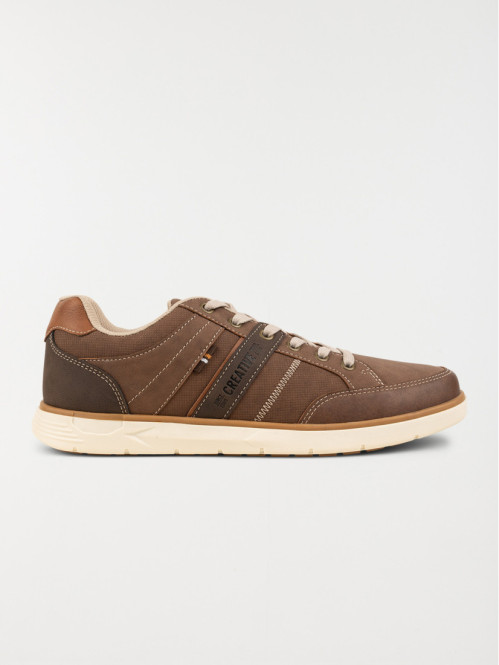 Basket lacet marron homme...