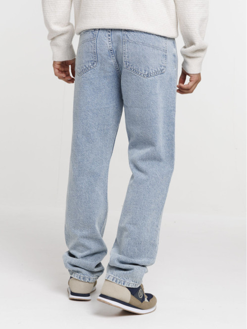 Jean straight bleached homme