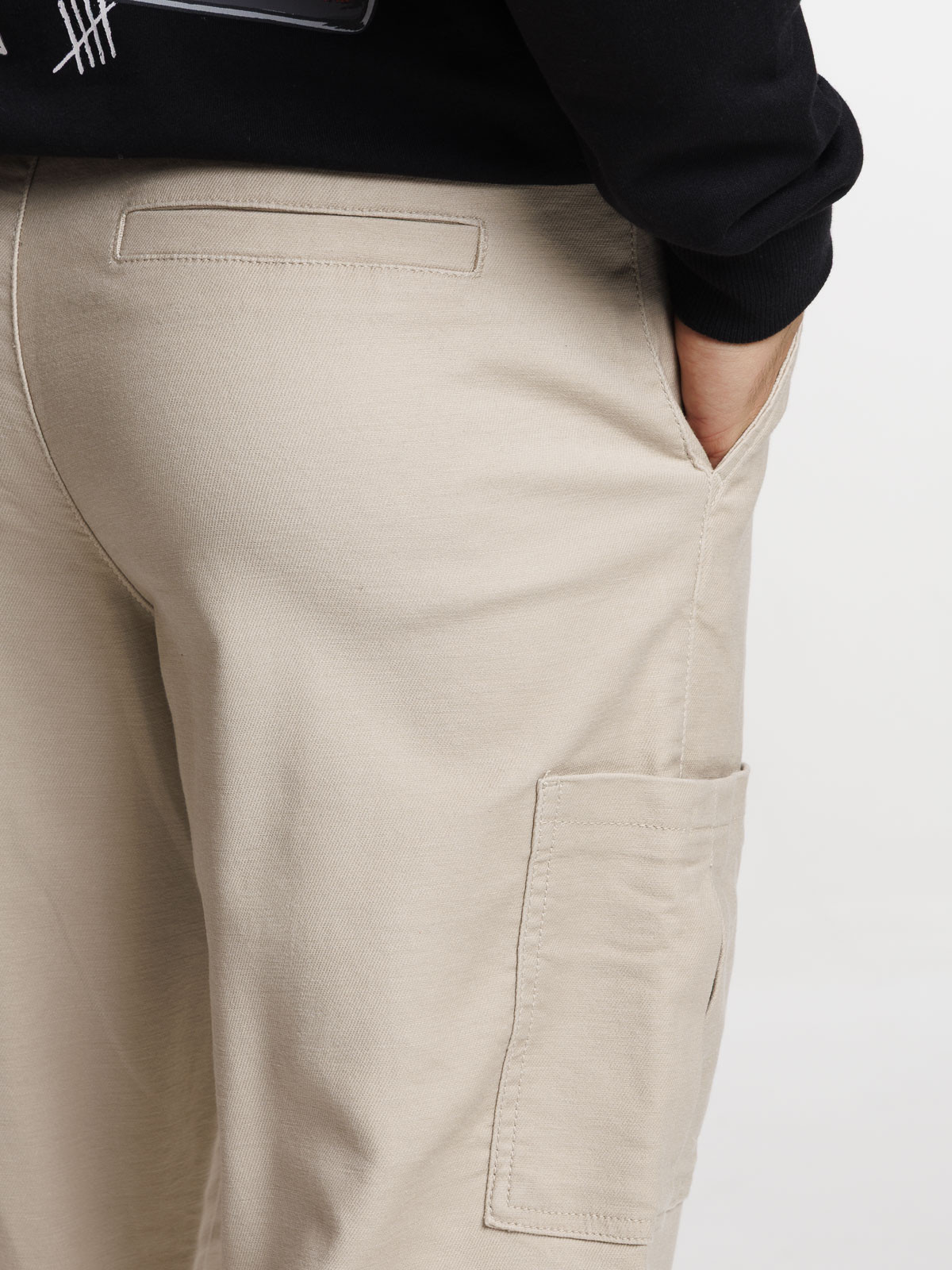 Pantalon cargo coloris sable homme