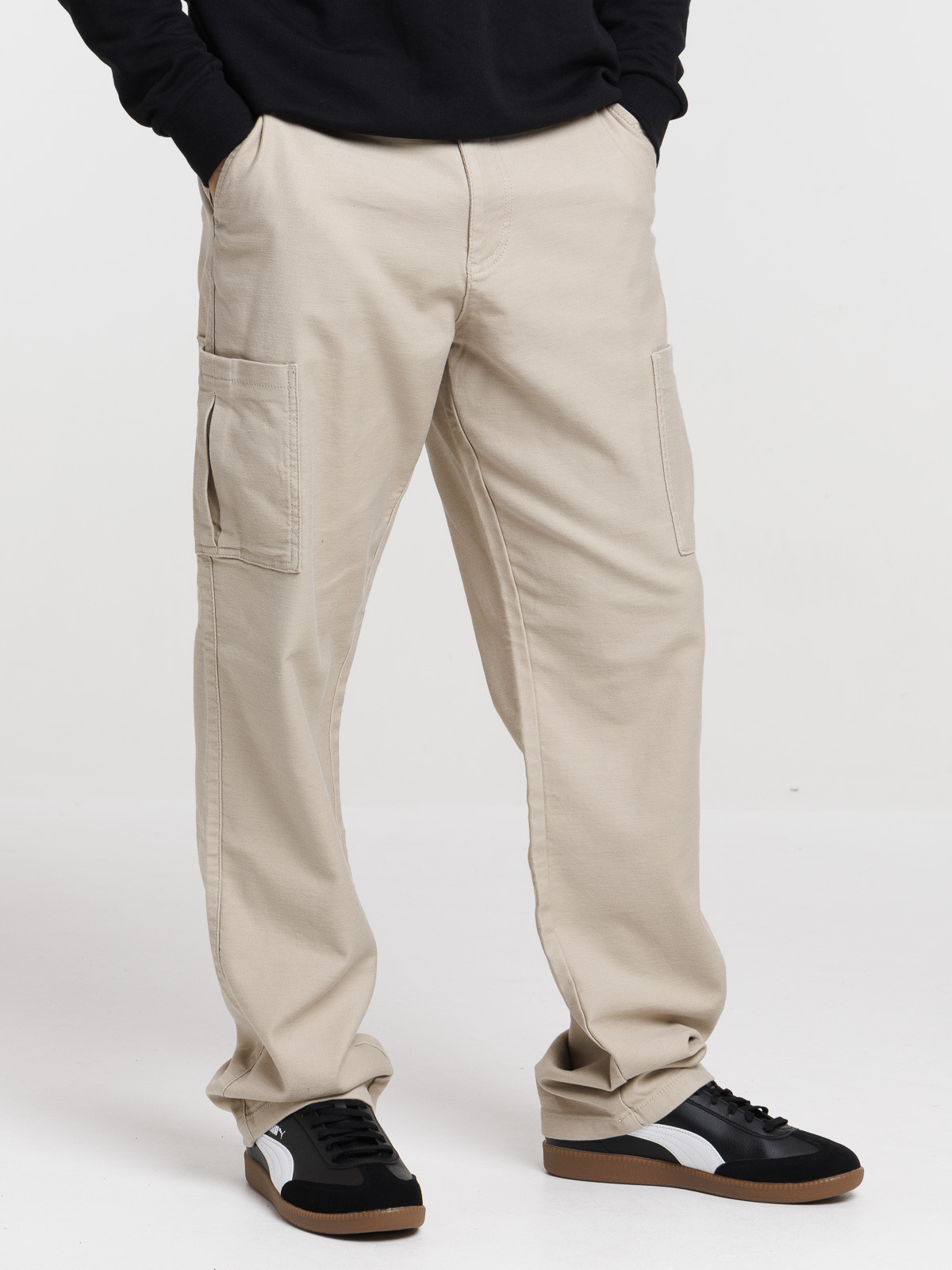 Pantalon cargo coloris sable homme