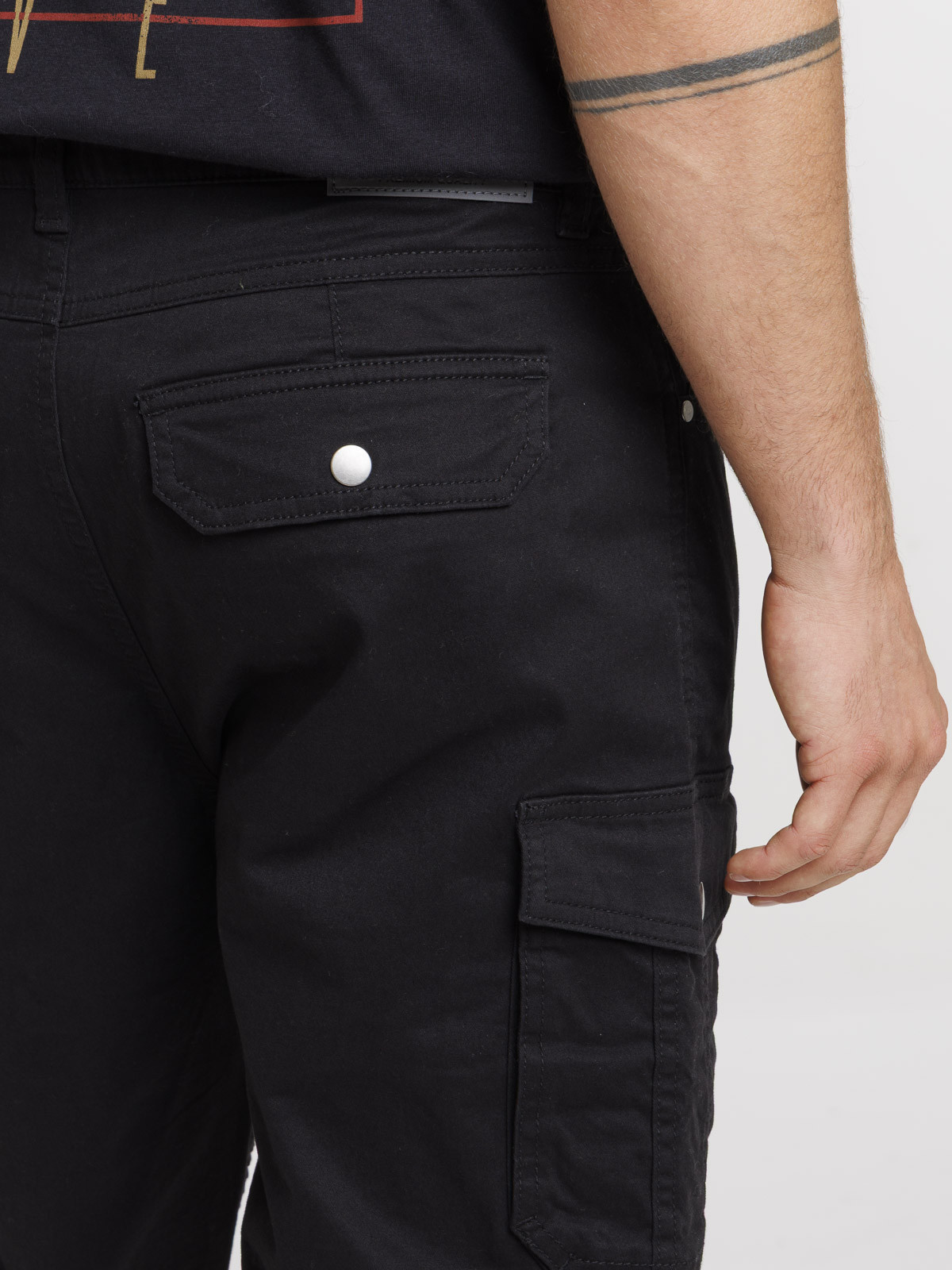 Pantalon homme cargo noir
