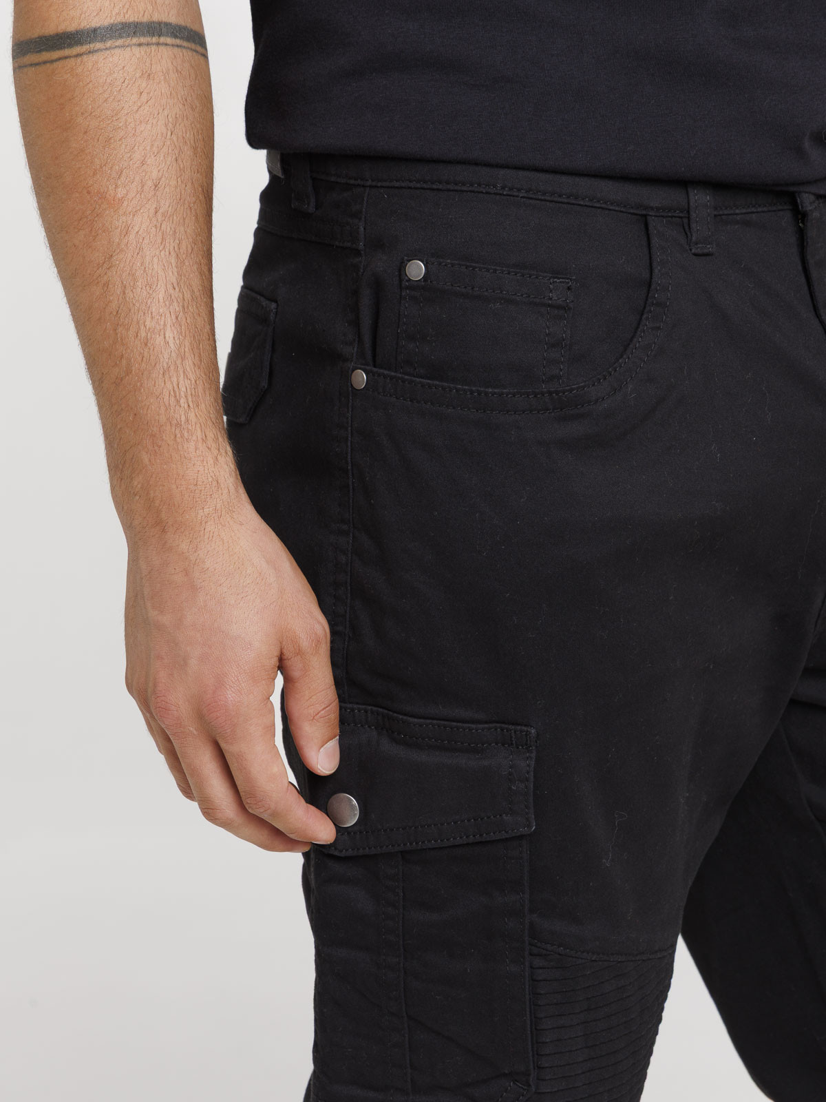 Pantalon homme cargo noir