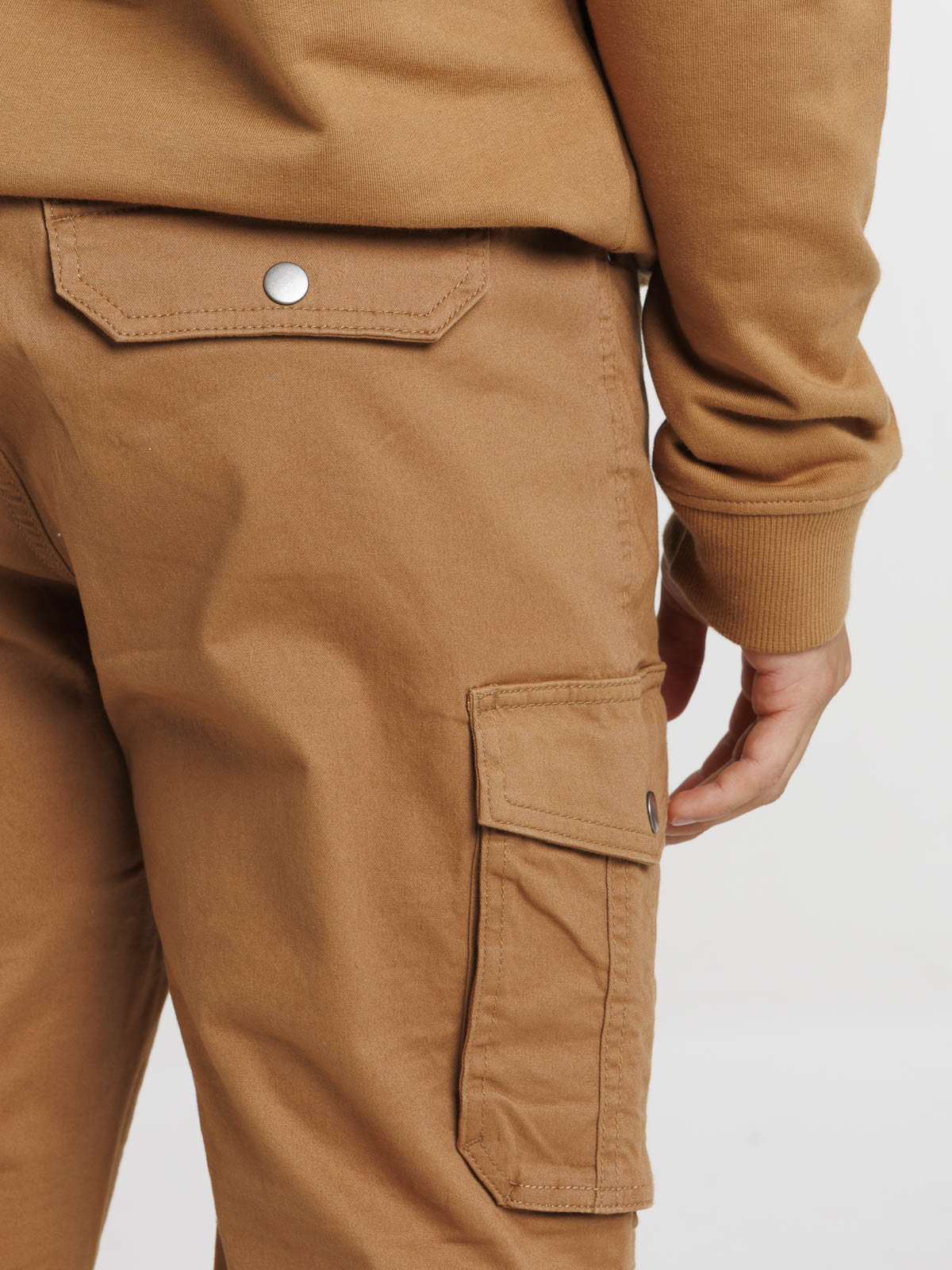 Pantalon cargo camel homme