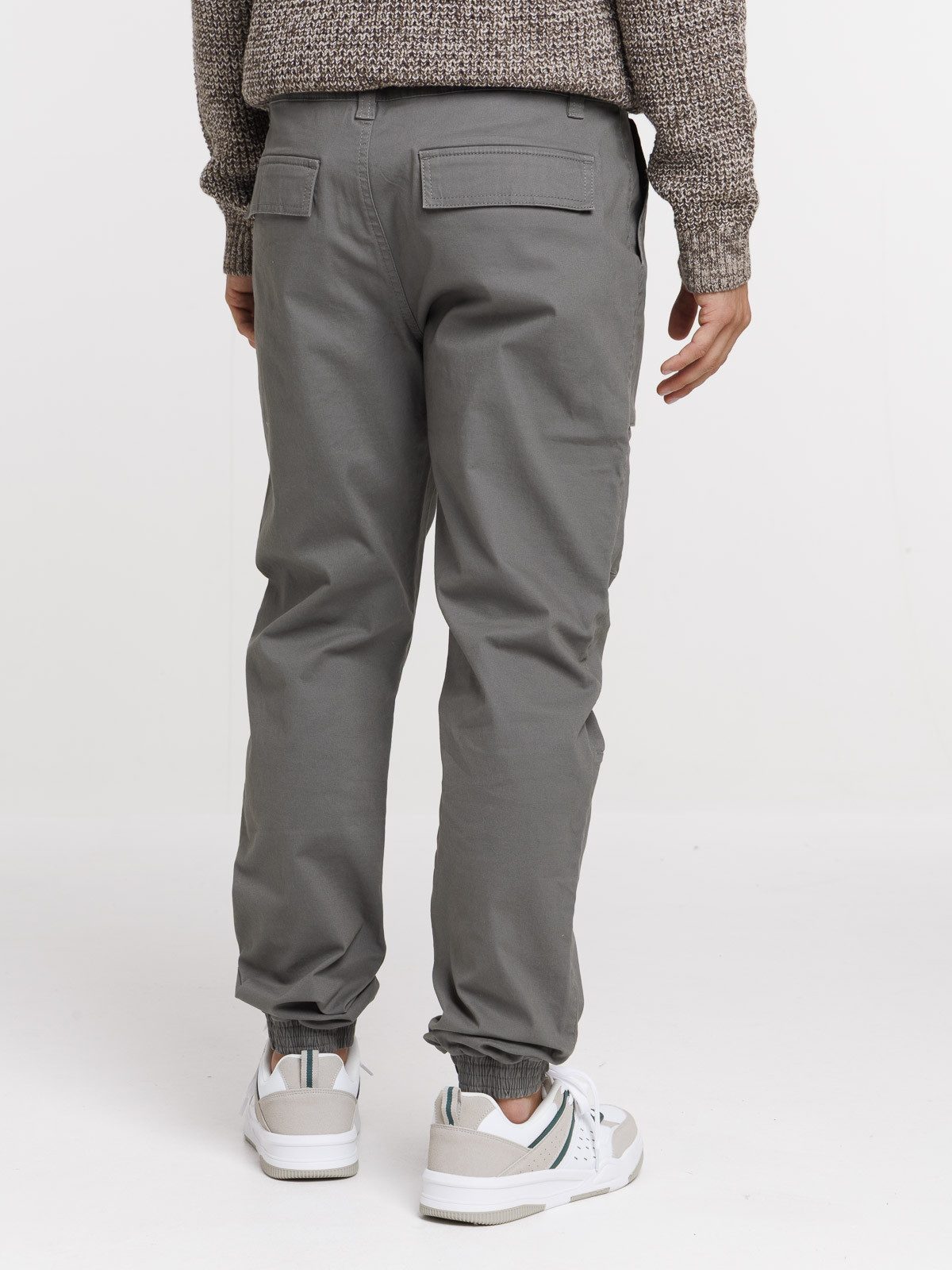 Pantalon cargo homme gris métal