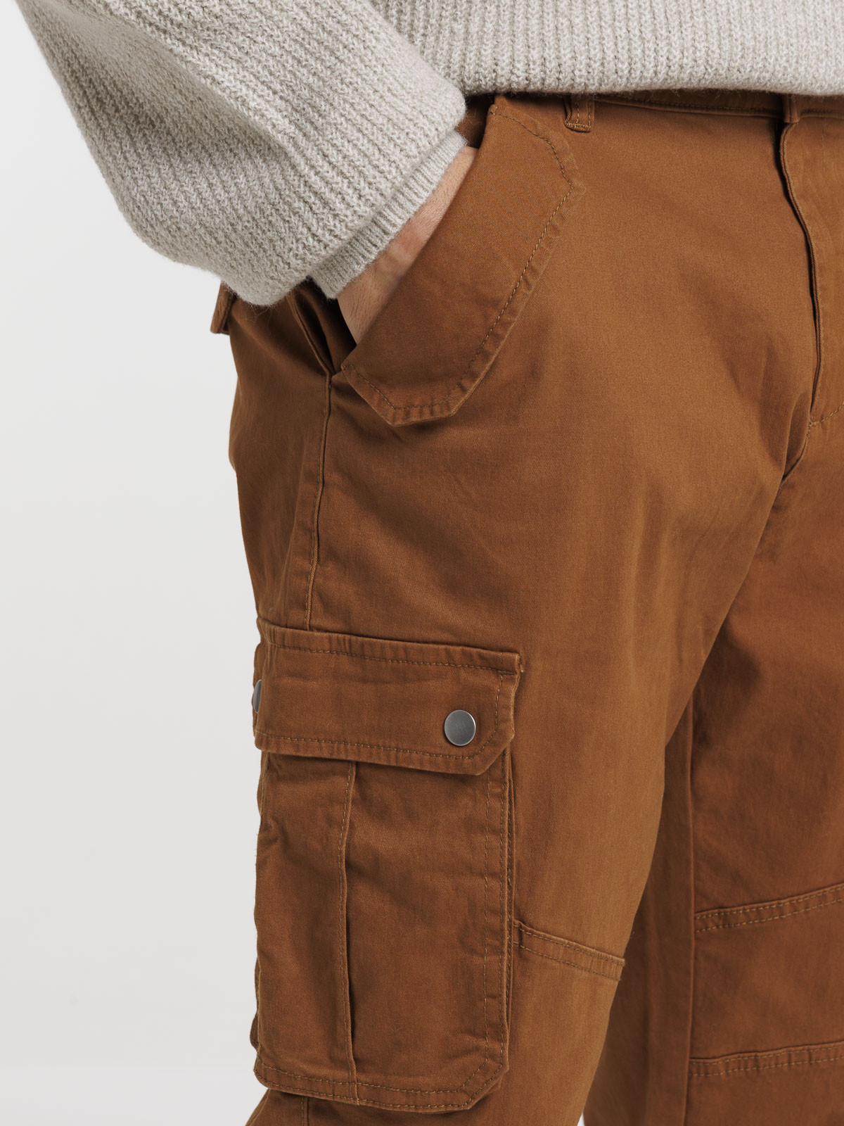 Pantalon cargo coloris expresso homme