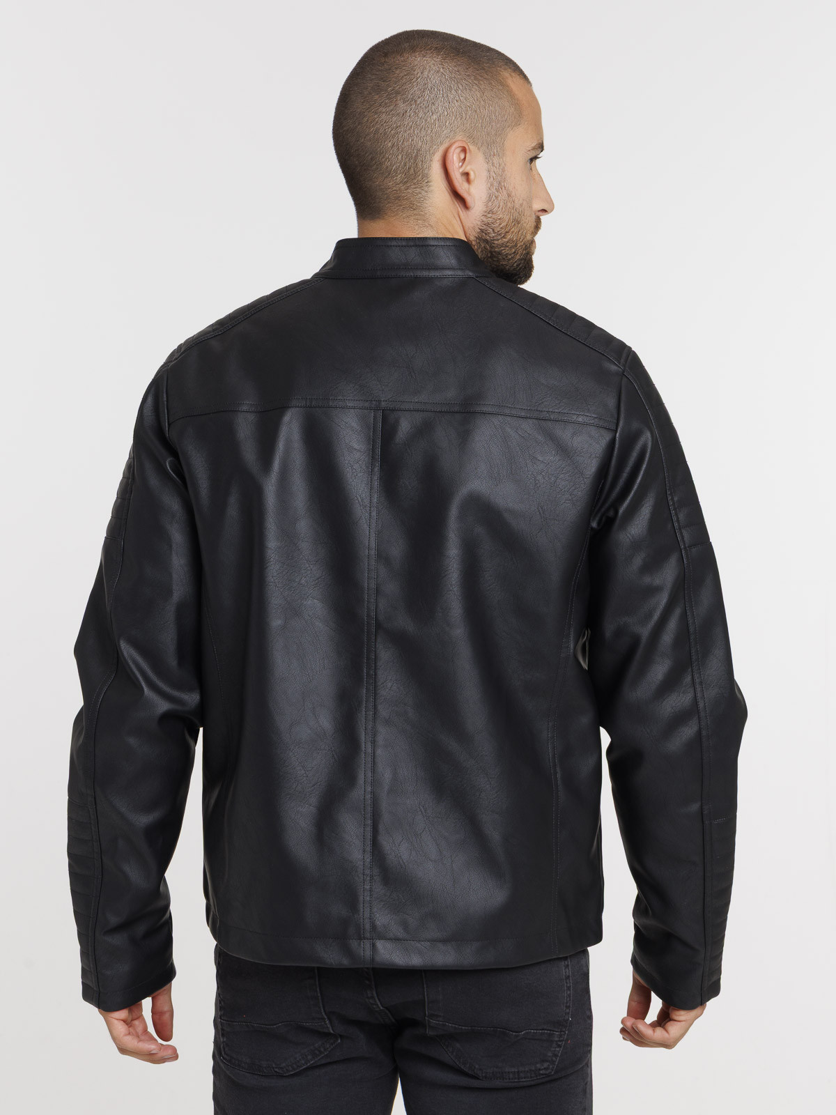 Blouson noir homme