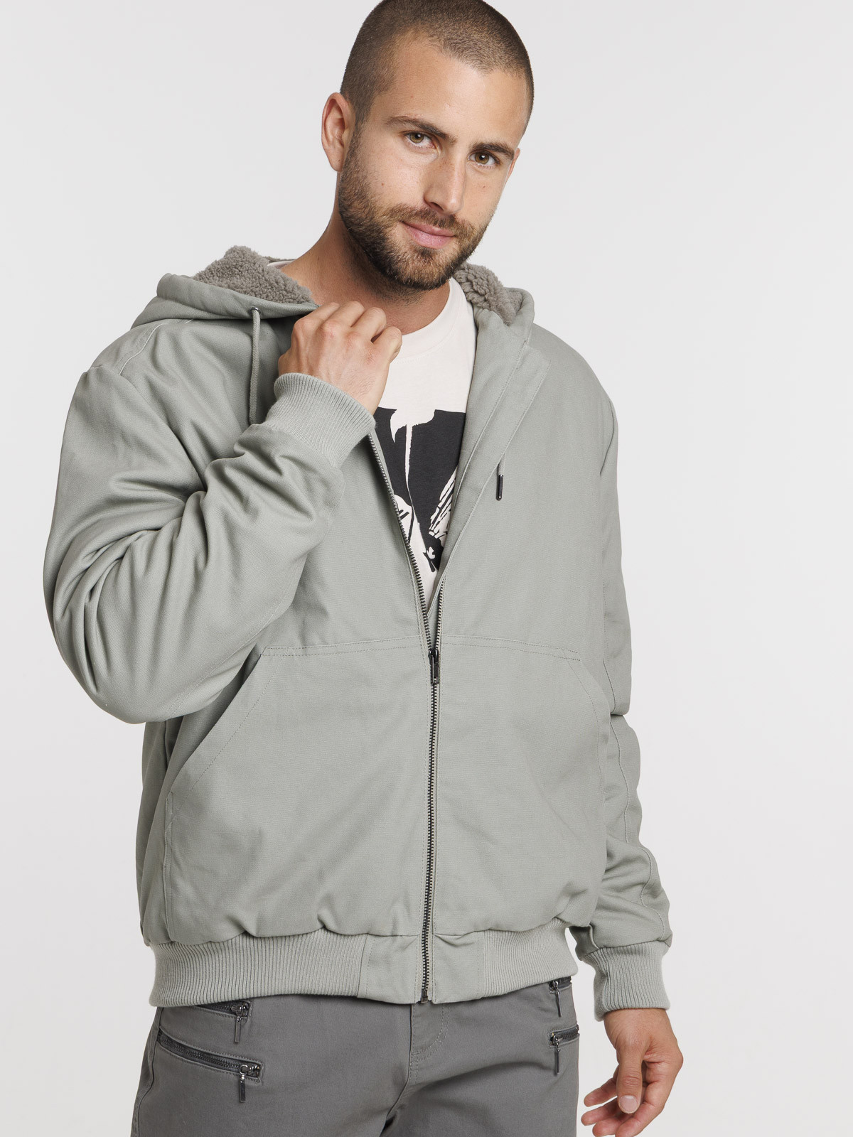 Blouson à capuche homme