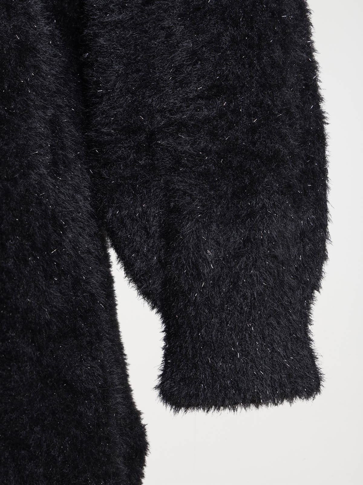 Gilet noir brillant grande taille femme