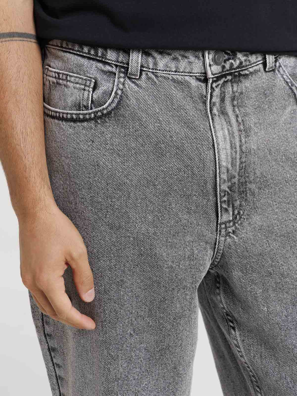 Jean coupe regular gris homme