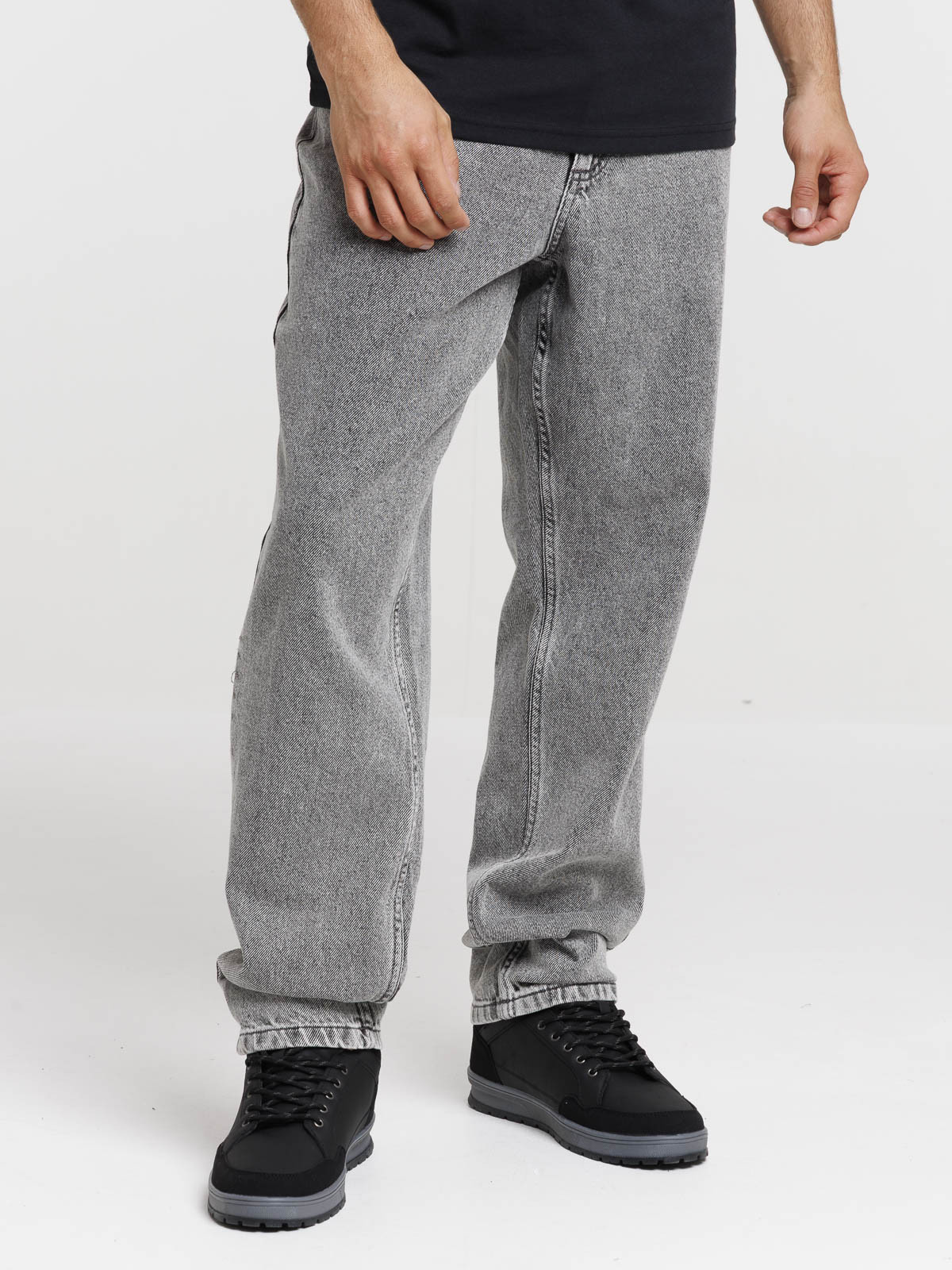 Jean coupe relaxed gris homme