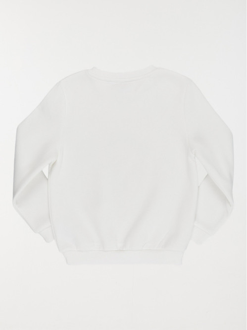 Sweat fille Gabby Chat écru...