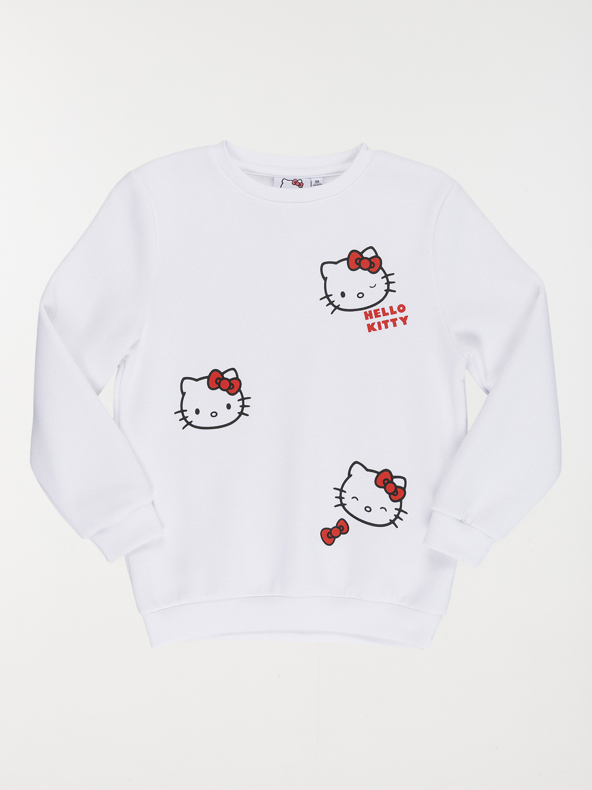 Sweat fille Hello kitty blanc (3-12A)