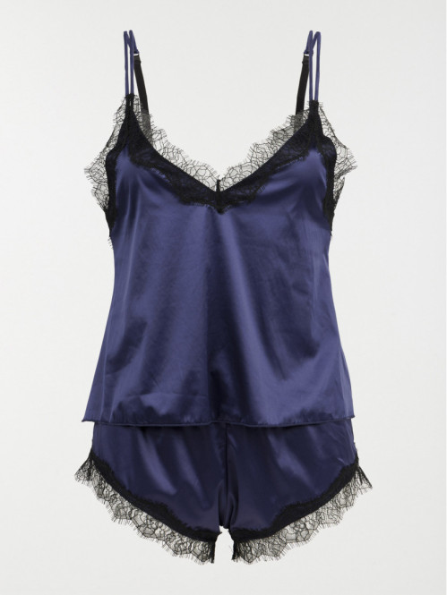 Pyjashort satin austral aura femme