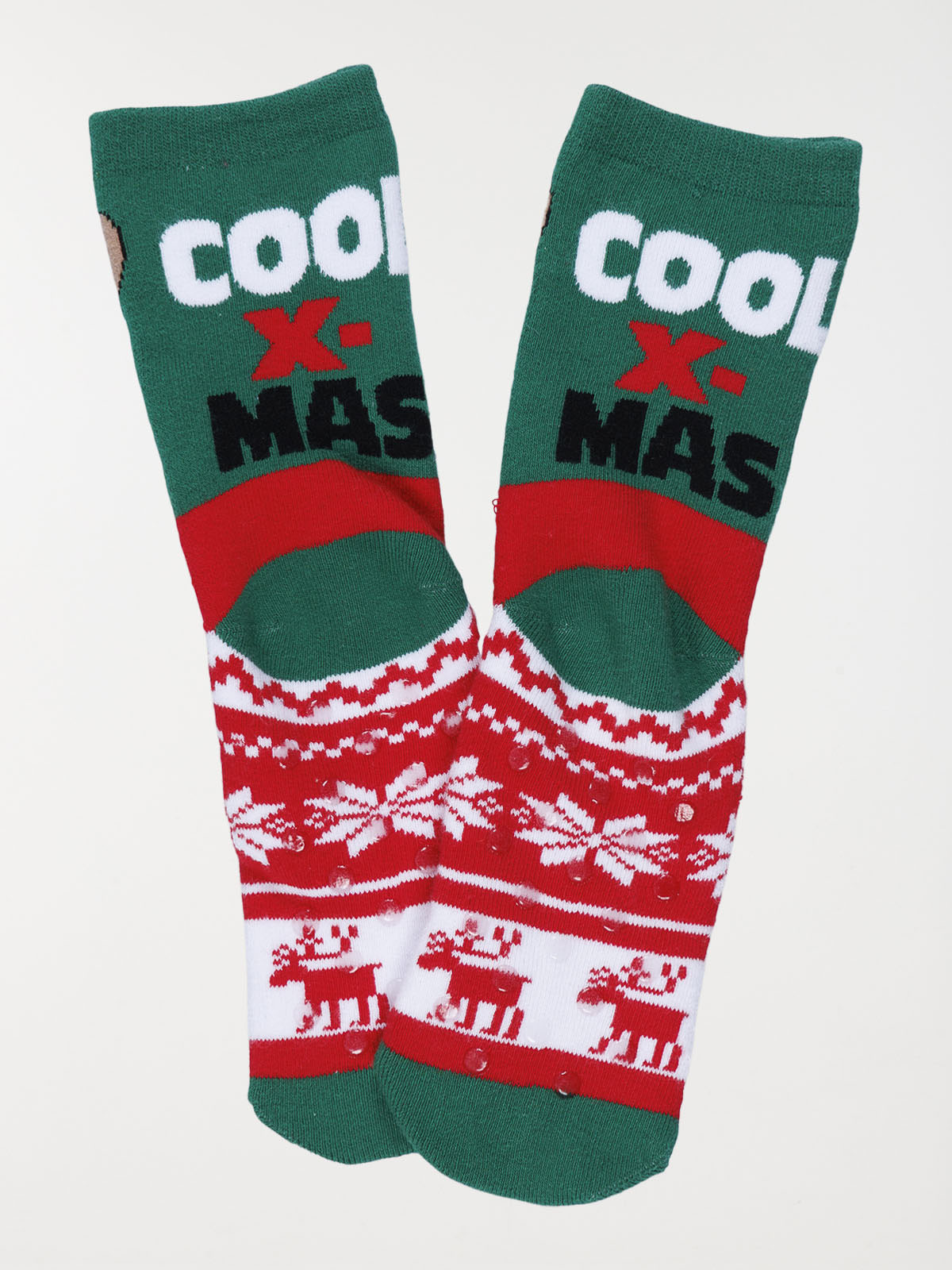 Chaussette de Noël renne lunette soleil Chaussette de Noël renne lunette soleil