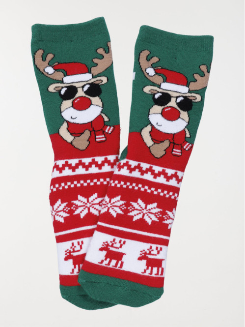 Chaussette de Noël renne...
