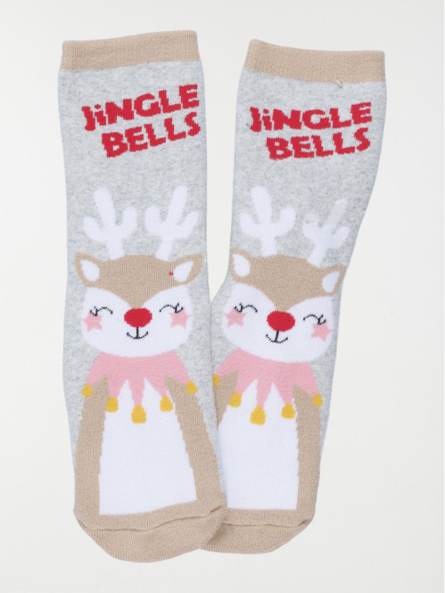 Chaussette de Noël renne...