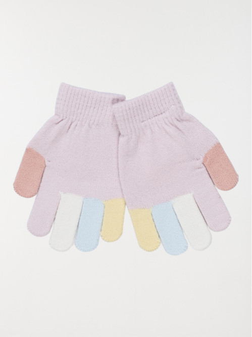Gants coloris lavendula fille Gants coloris lavendula fille