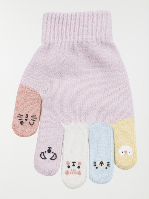 Gants coloris lavendula fille Gants coloris lavendula fille