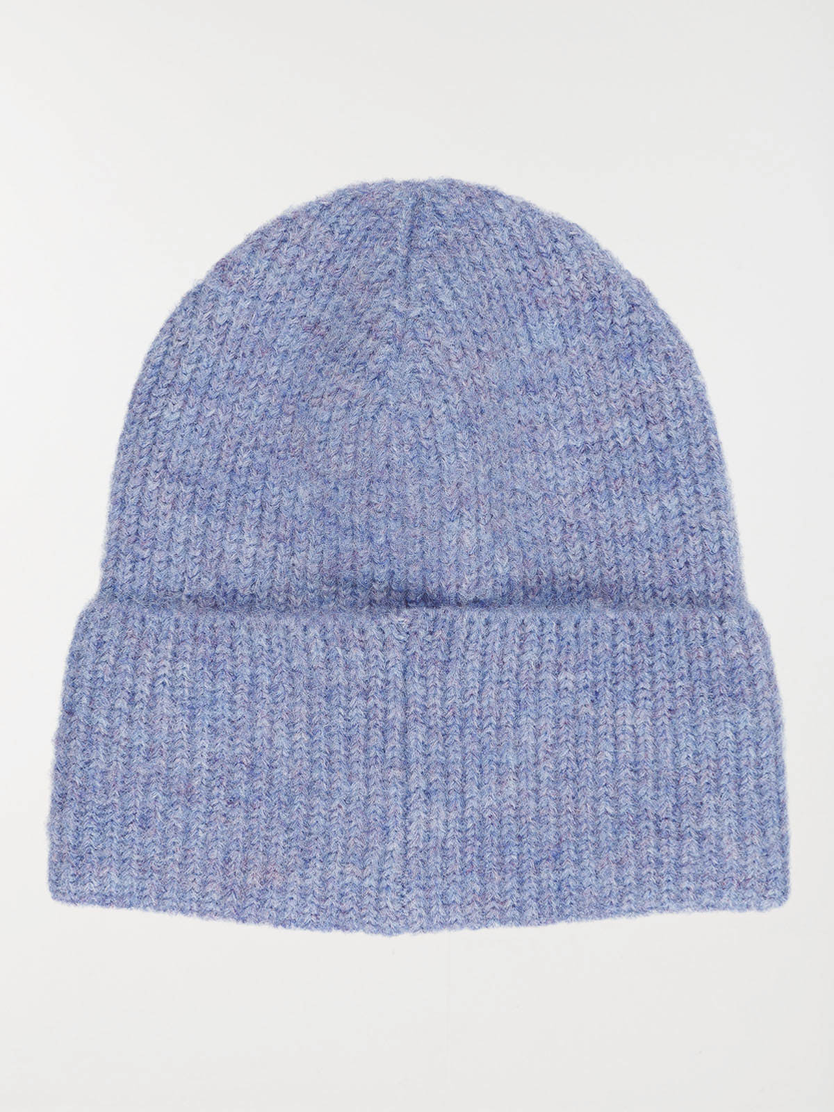 Bonnet en tricot bleu lavande femme