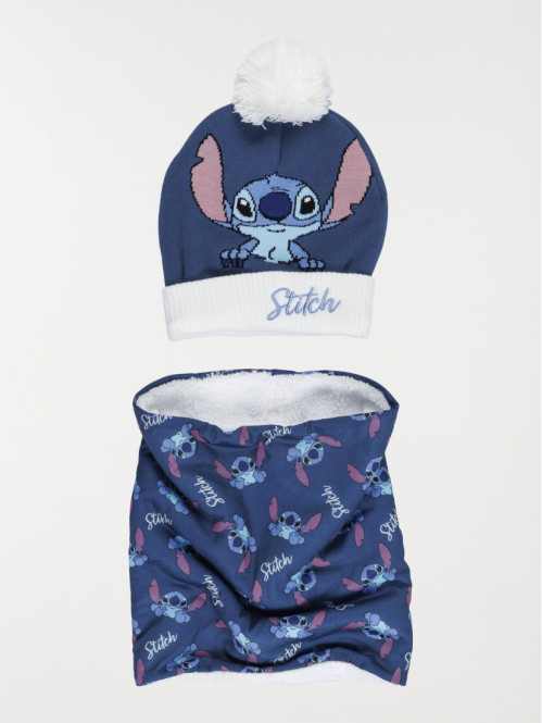 Ensemble bonnet et snood STITCH