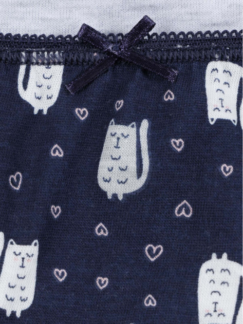 Lot de 5 slips chats fille