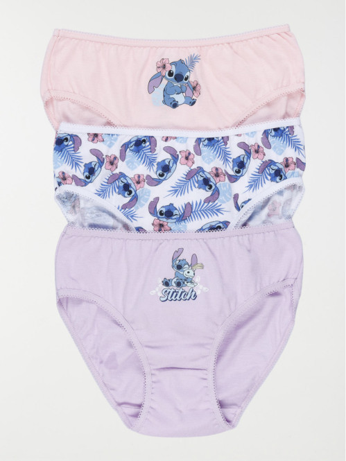 Lot 3 slips Stitch fille
