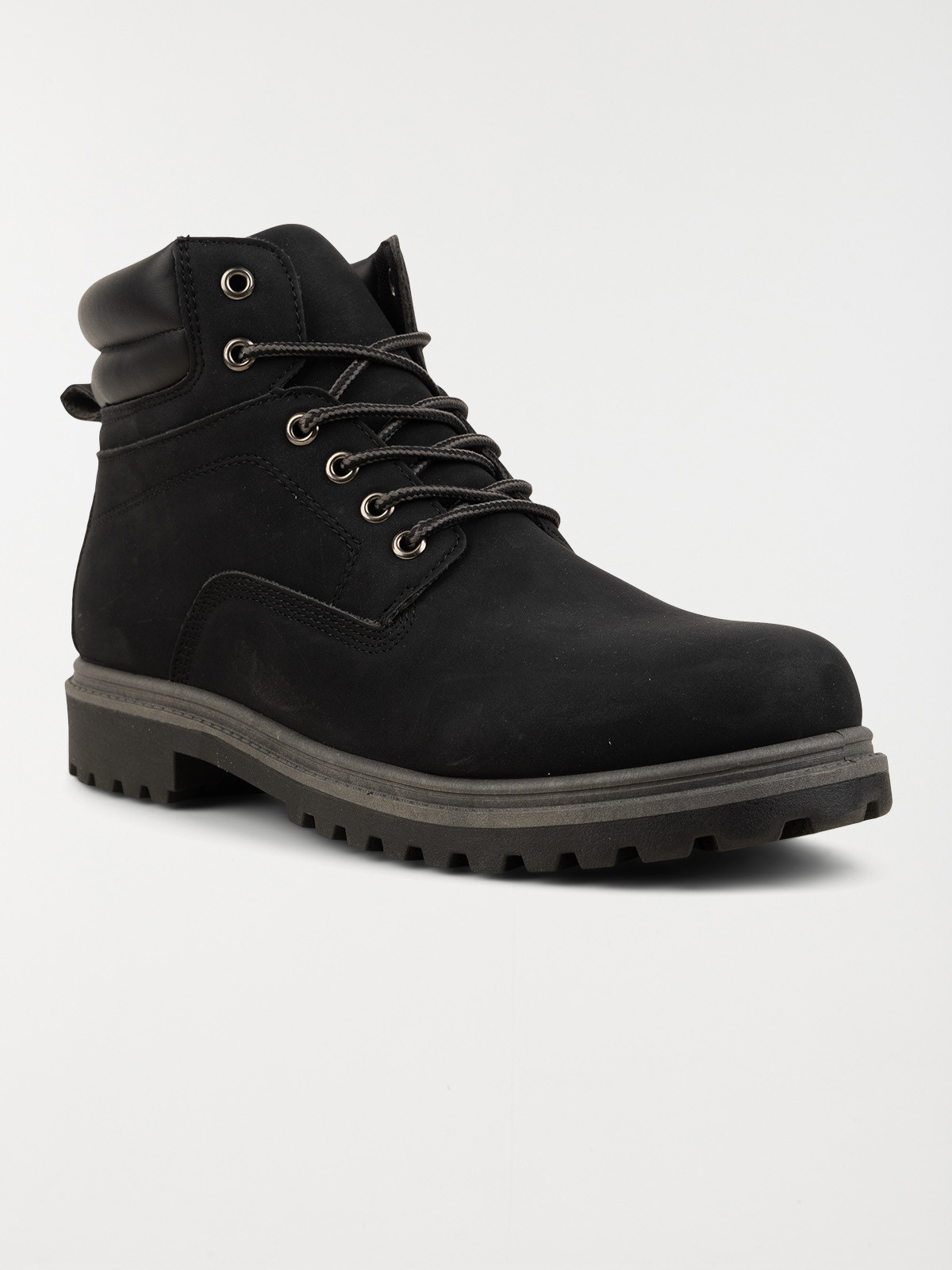 Boots lacets homme noir (40-46)