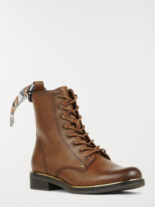 Bottines noeud foulard...