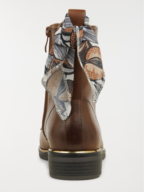 Bottines noeud foulard...