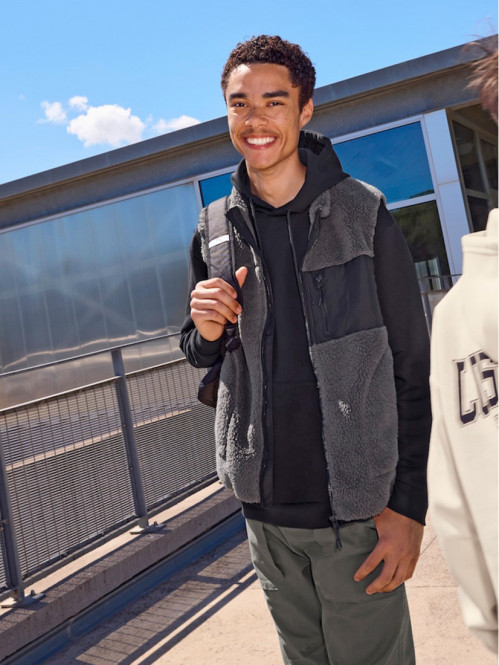 Veste col montant sans manches homme